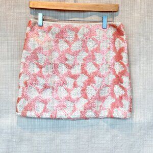 Banana Republic Sequins Mini Skirt Pastel Pink and Cream Sequins 24/7
